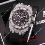 Audemars Piguet Royal Oak Offshore Replica Limited Edition All Diamond SS Black